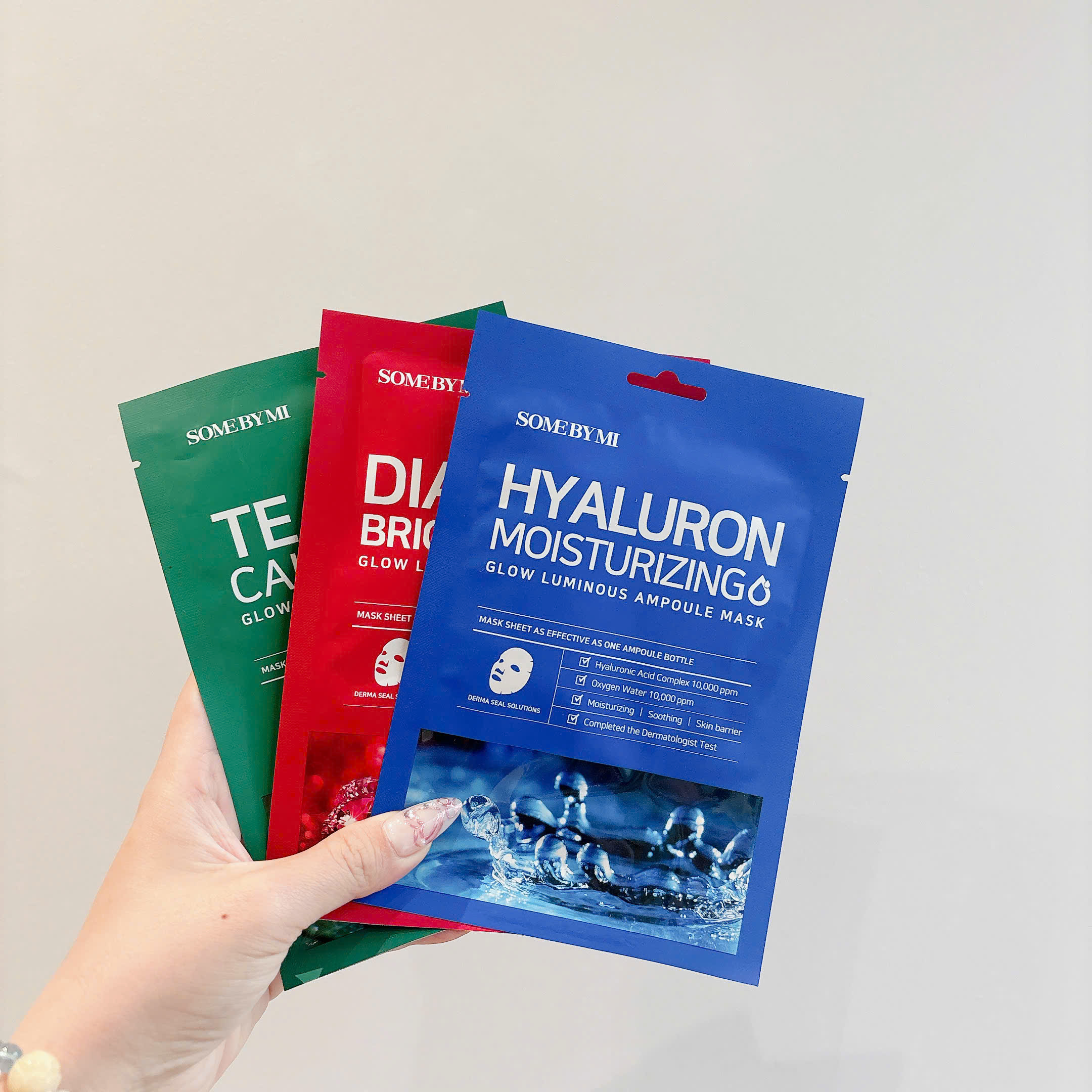 Combo 10 Mask Some By Mi( 4 xanh dương, 4 đỏ, 2 xanh lá)