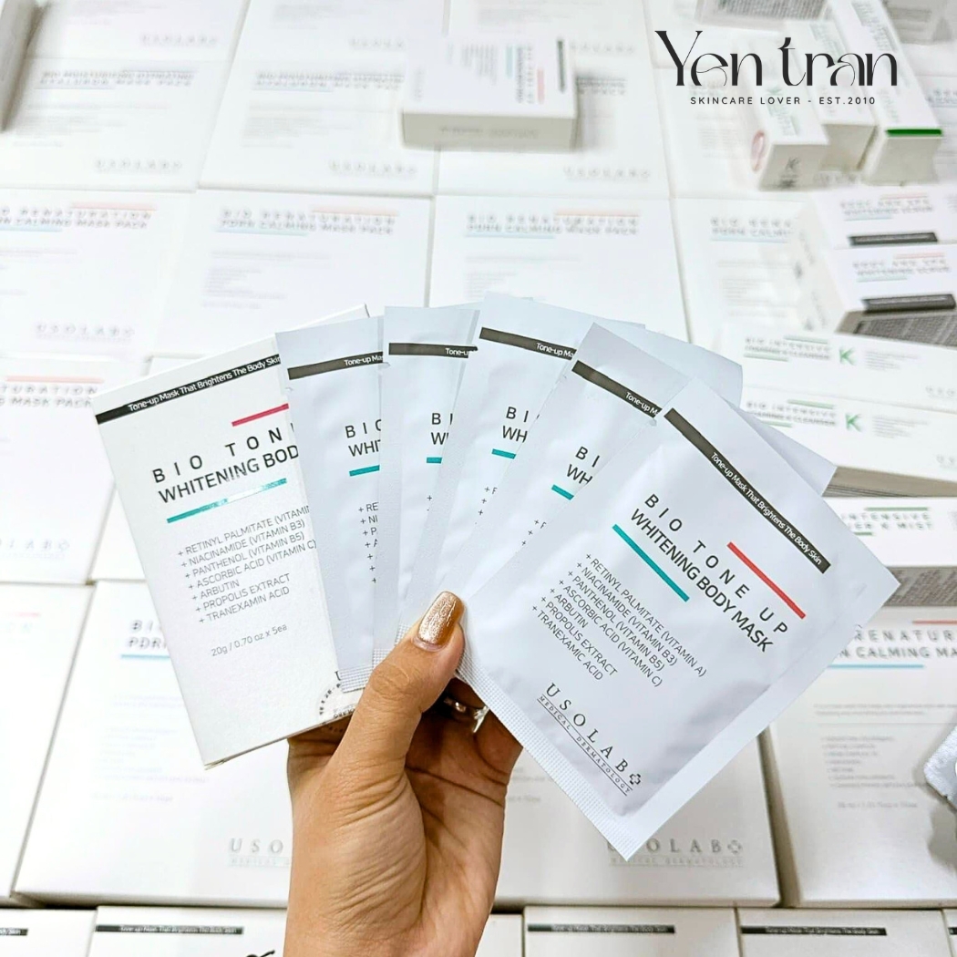 Combo 5 Gói Kem Ủ Trắng Usolab Bio Tone Up Whitening Body Mask