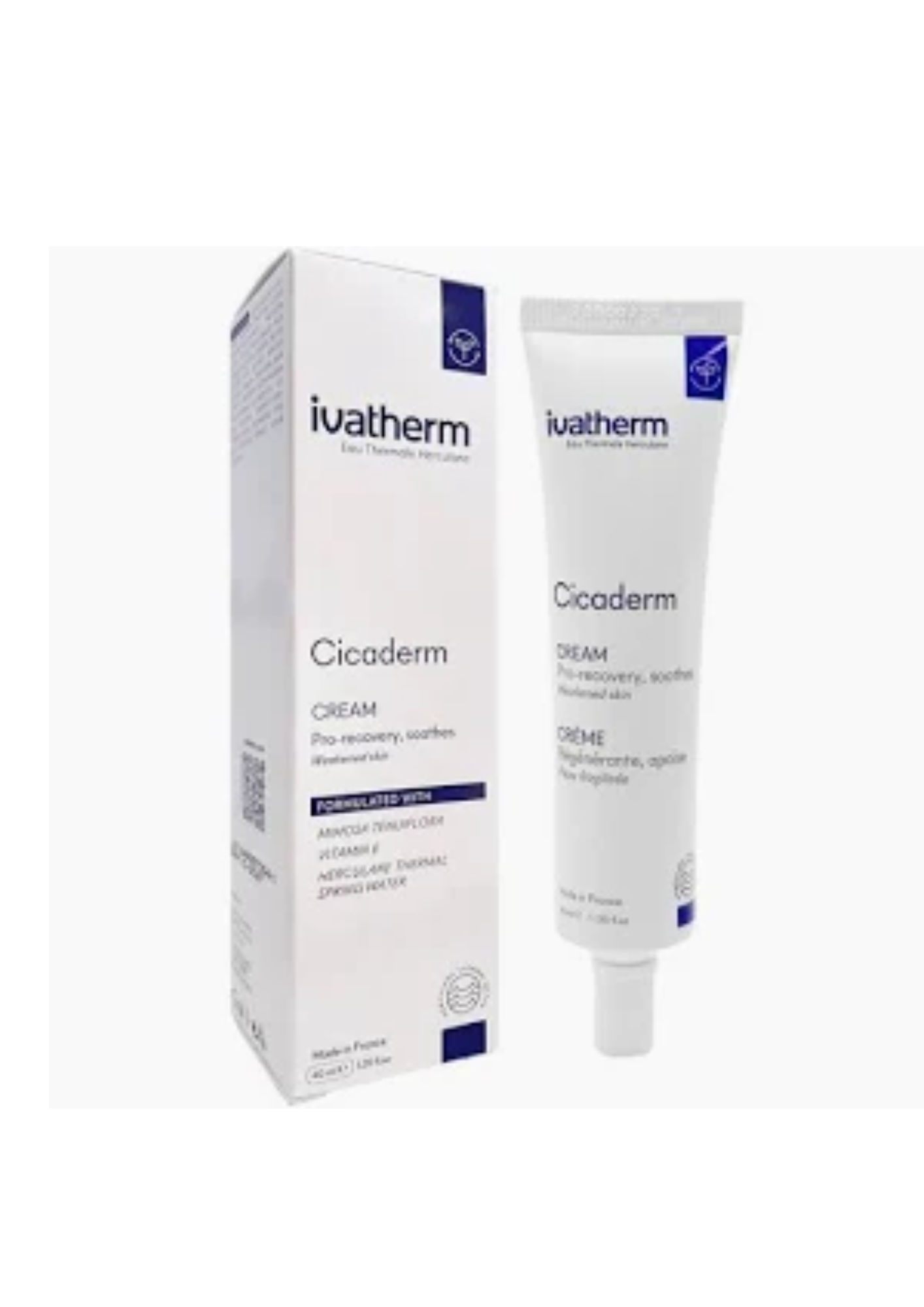 Kem Tái Tạo Và Ngăn Ngừa Sẹo Ivatherm Cicaderm Creme 40ml