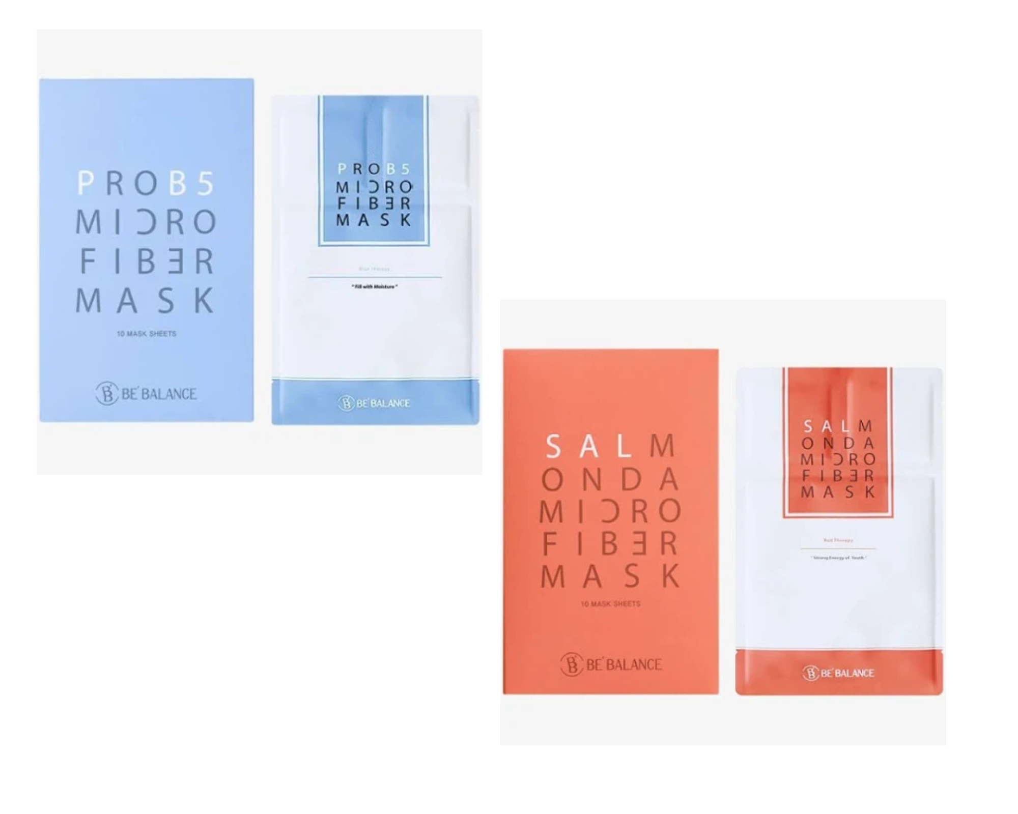 Combo 10 Mặt Nạ Vải Vi Sợi Micro Fiber Be Balance 3in1 (5 Xanh Dương, 5 Đỏ)