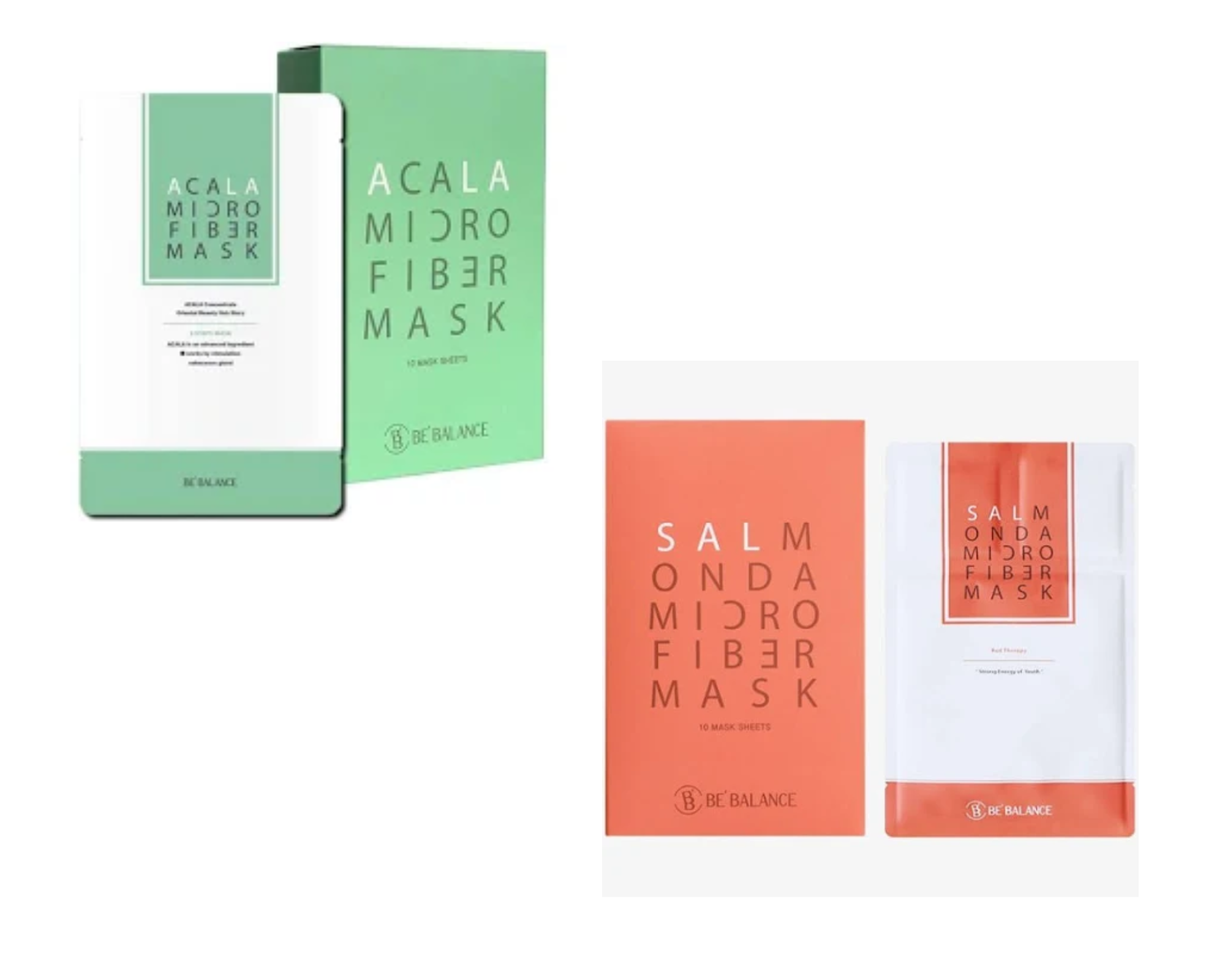 Combo 10 Mặt Nạ Vải Vi Sợi Micro Fiber Be Balance 3in1 (5 Đỏ, 5 Xanh Lá)