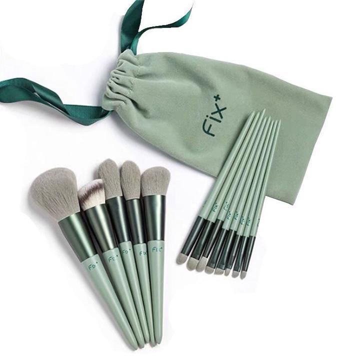Bộ Cọ Trang Điểm Fix 13 Món - Màu xanh
