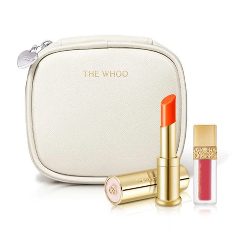 Set Son Dưỡng Whoo Glow Lip Balm Special - màu Orange