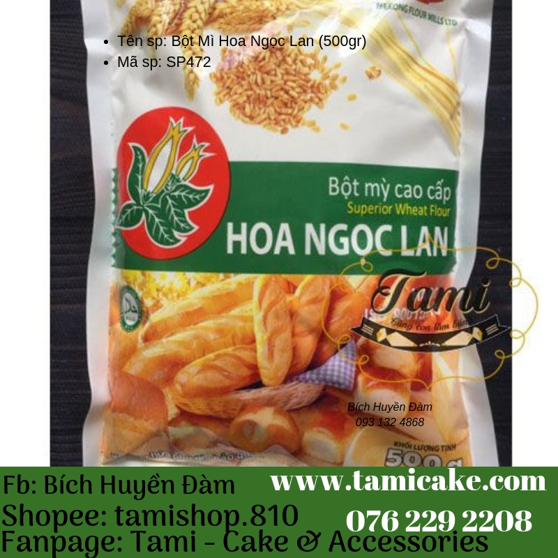 Bột Mì Hoa Ngọc Lan (500gr) Bột Mì Hoa Ngọc Lan (500Gr)