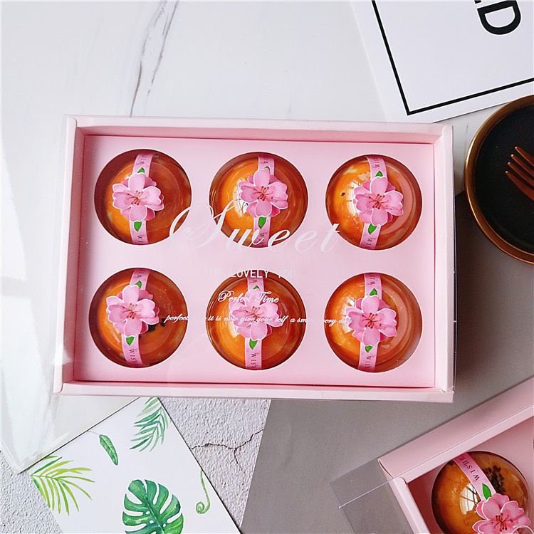 Tem Dán Niêm Phong Hộp - Hoa Đào/Hoa Tuyết - Dán hộp bánh trung thu ...