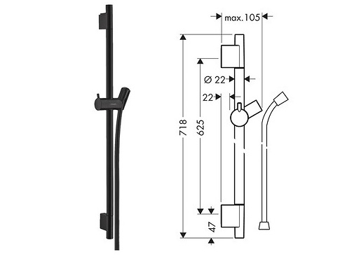 Bộ sen âm tường Hansgrohe | 26238670