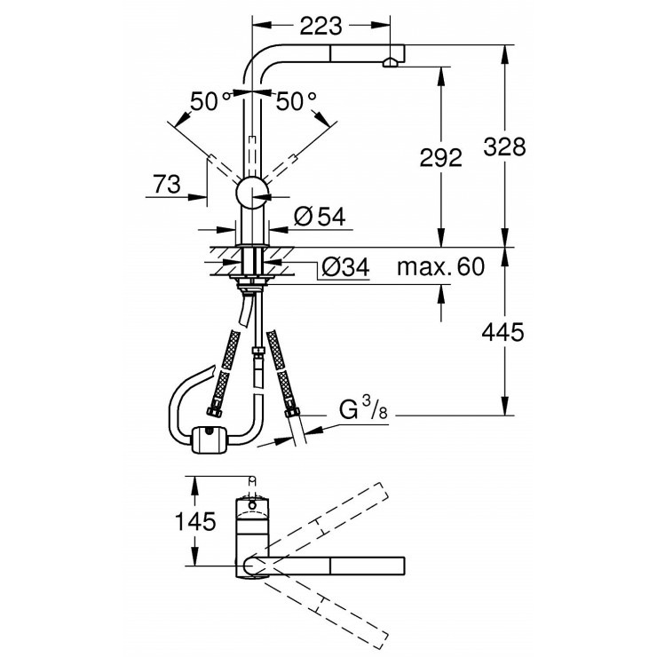 Vòi chậu rửa bát GROHE Minta