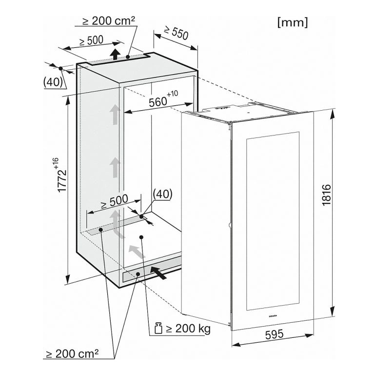 Tủ bảo quản rượu vang Miele | KWT 6722 iGS