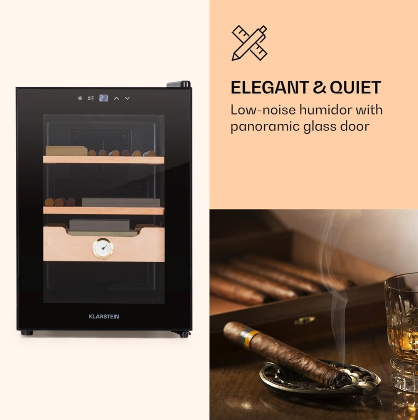 Tủ bảo quản 37L Cigar Klarstein El Presidente - Màu đen | 10036100