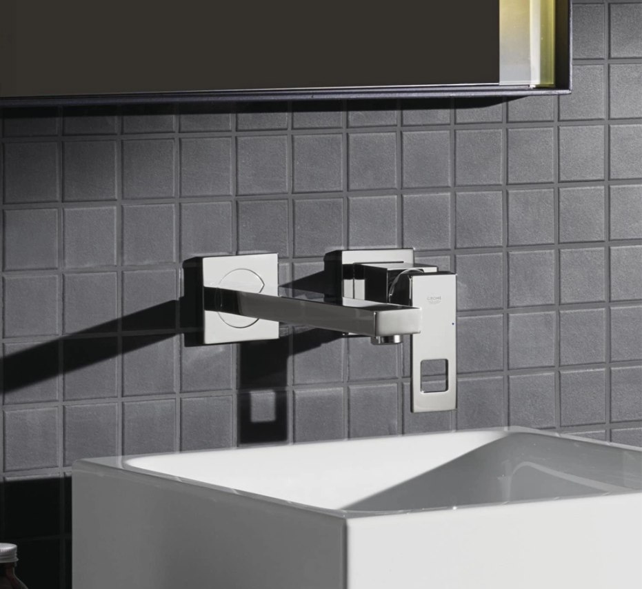 Vòi lavabo âm tường Grohe Eurocube| 23447000 + 23200000