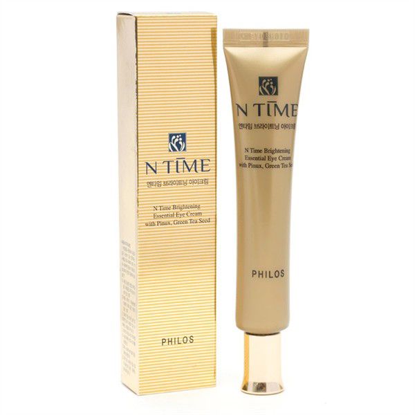 Kem cải thiện nếp nhăn và giảm quầng thâm mắt - N Time Brightening Eye Cream 30ml - Philos
