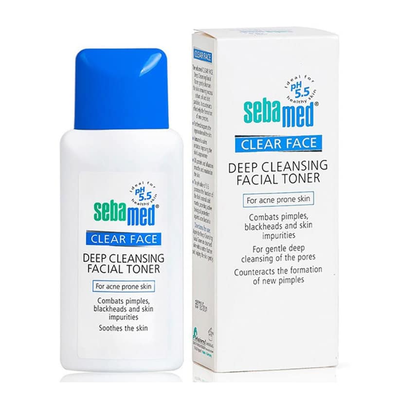 Nước hoa hồng cân bằng da pH 5.5 - Clear Face Deep Cleansing Facial Toner 150ml - Sebamed