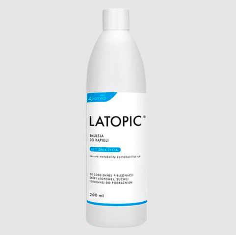 Nhũ tương tắm dành cho da dị ứng, kích ứng LATOPIC Bath Emulsion 200ml
