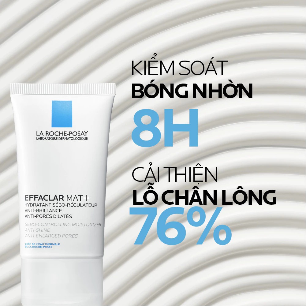 La Roche-Posay Effaclar Mat+ 40ml kem dưỡng cho da mịn màng không bóng nhờn