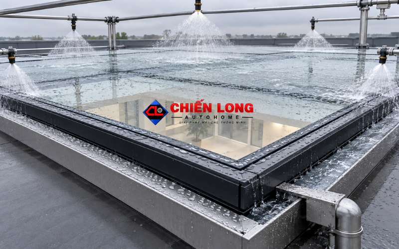 Giếng Trời Tự Đóng Khi Mưa Hoạt Động Thế Nào?