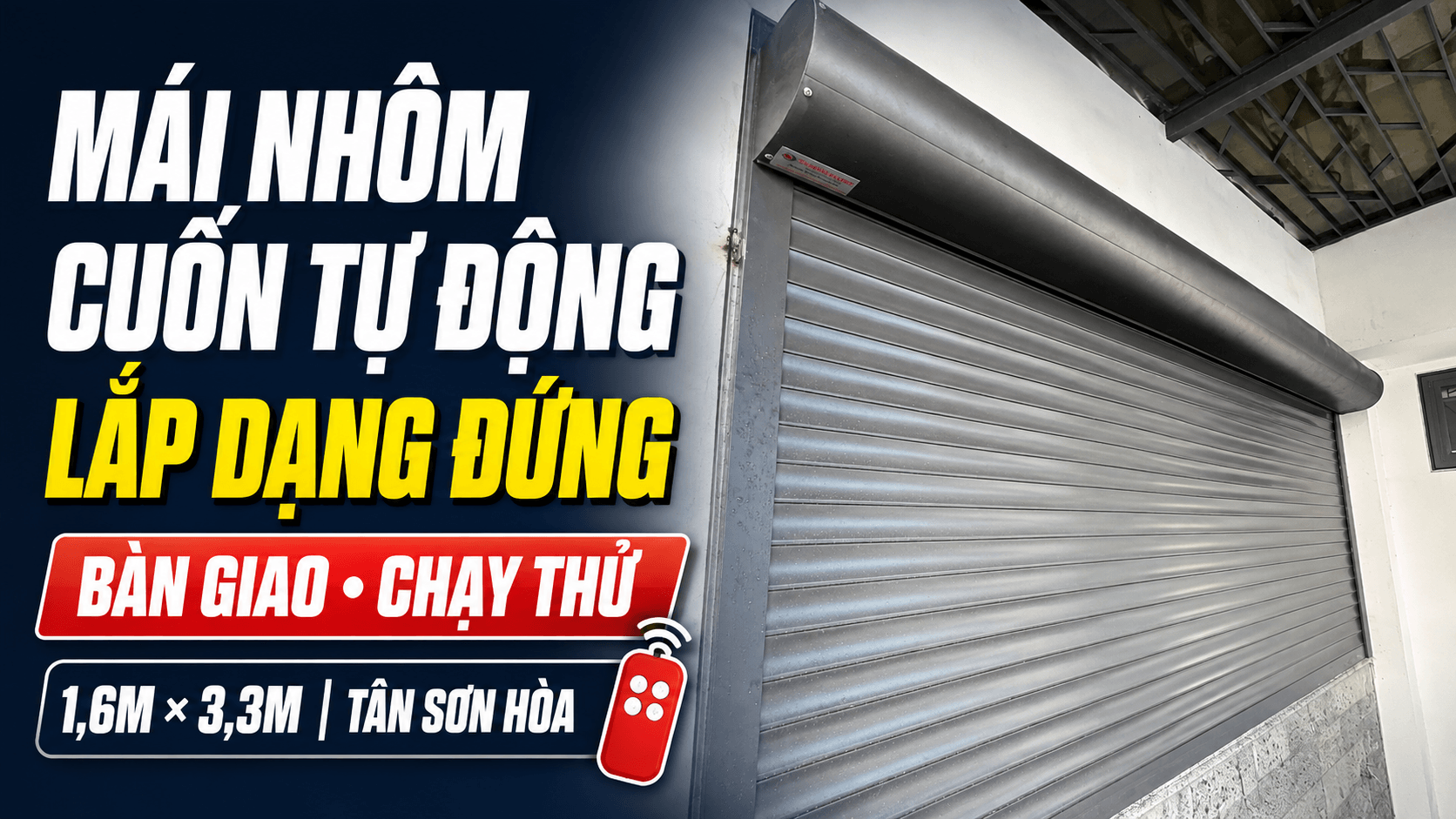 Bàn Giao Mái Nhôm Cuốn Tự Động Dạng Đứng Tại Tân Sơn Hòa, TP.HCM