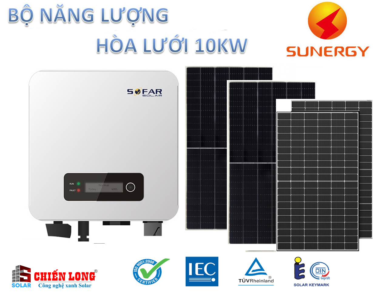 Báo giá hệ thống điện mặt trời 10.3KW Hòa lưới hoặc lưu trữ | Rẻ hơn thị trường 20%