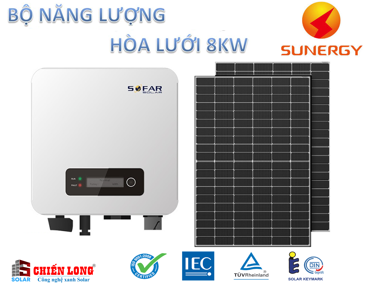 Báo giá hệ thống điện mặt trời 8.1KW