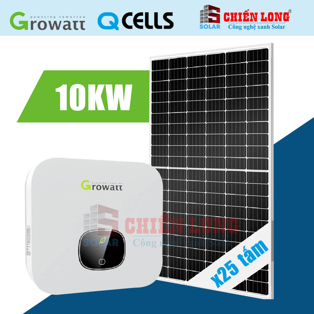 Báo giá pin Qcells 400Wp Hòa lưới 10kw