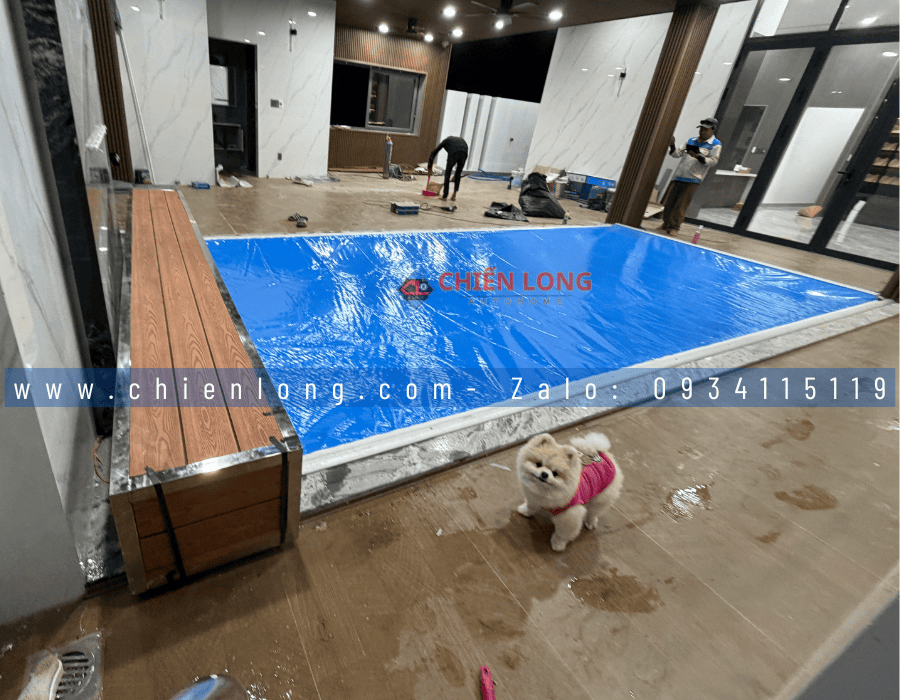 Thiết Bị Che Hồ Bơi Tự Động Bạt PVC | Chiến Long Autohome