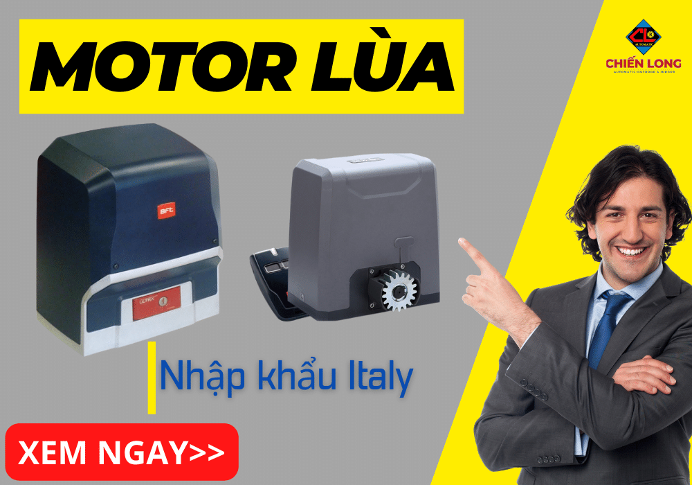 Cổng tự động Motor Lùa/ Trượt nhập khẩu 100% Italy - Tiêu chuẩn Châu Âu