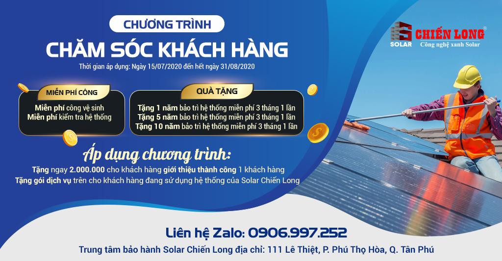 TIẾT KIỆM NGAY 01 THÁNG LƯƠNG KHI SỬ DỤNG DỊCH VỤ VỆ SINH TẤM PIN NĂNG LƯỢNG MẶT TRỜI CỦA SOLAR CHIẾN LONG