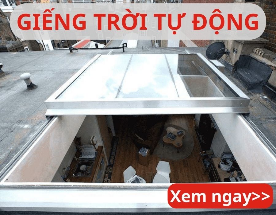 Giếng trời tự động đóng khi trời mưa - Thách thức mưa nắng - Đang thịnh hành ngay nay