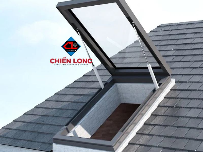Giếng trời tự động lật úp, tự đóng khi có mưa - Giải pháp hoàn hảo cho ngôi nhà hiện đại