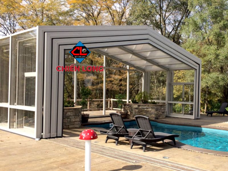 Mái poly xếp lớp tự động - bền đẹp, an toàn, mang lại cuộc sống tiện nghi đẳng cấp