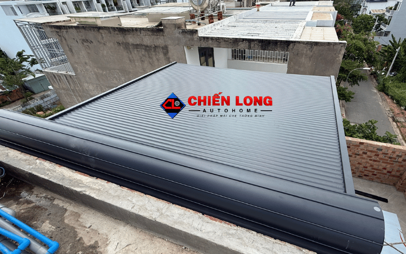 Công trình mái nhôm cuốn Bình Thạnh 3 × 4,2m