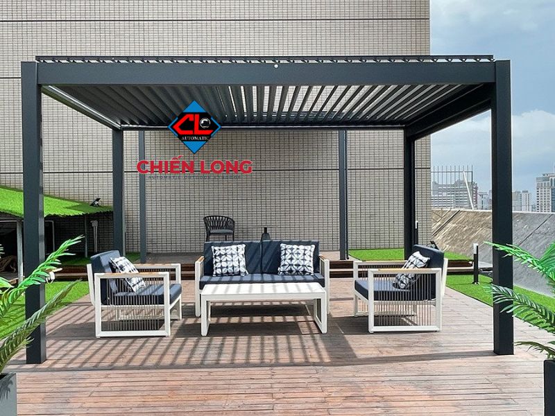 Mái nhôm xếp tự động hệ ALUMINUM PERGOLA - lựa chọn đẳng cấp dẫn đầu xu hướng