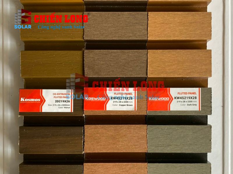 Tấm nhựa làm giả gỗ Chiến Long giá sỉ - vân đẹp như gỗ thật