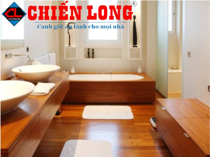 Tấm nhựa giả gỗ lót nhà tắm - dễ dàng thi công, chống trượt cực tốt