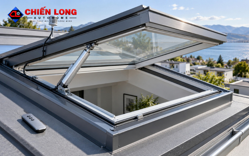 Cảm biến mưa giếng trời tự động lắp ngoài trời