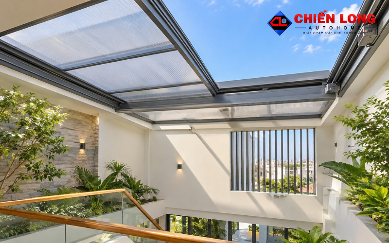 Tổng quan sản phẩm giếng trời lùa tự động&nbsp;