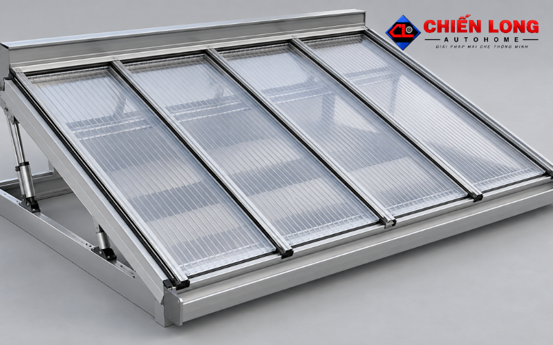 Chọn độ dày và khoảng đỡ cho mái giếng trời polycarbonate.