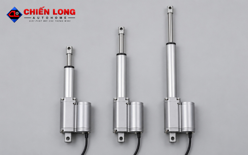So sánh hành trình motor cửa sổ tự động 30cm, 40cm và 50cm.