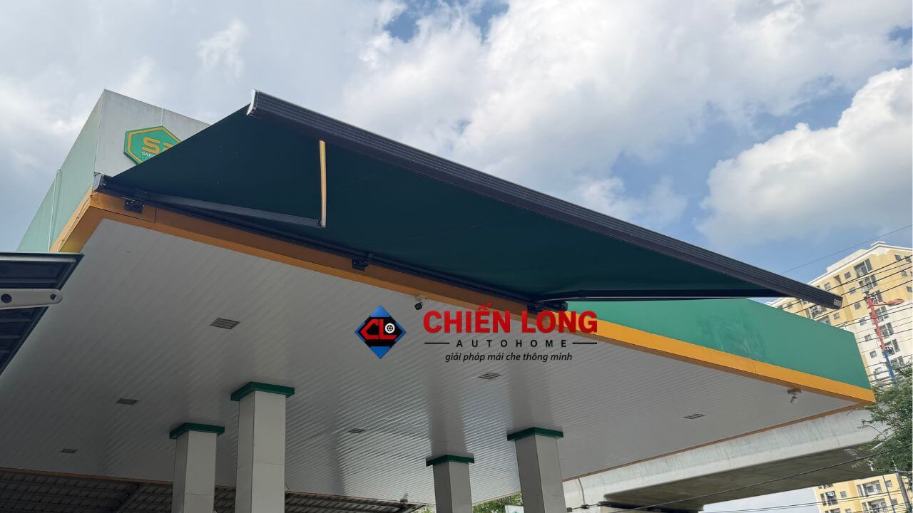 Bàn giao công trình mái hiên tự động Cây Xăng Metro Thủ Đức
