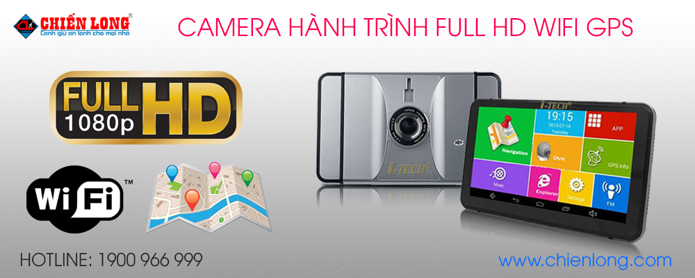 Camera hành trình full hd tích hợp wifi và gps, dẫn đường offline