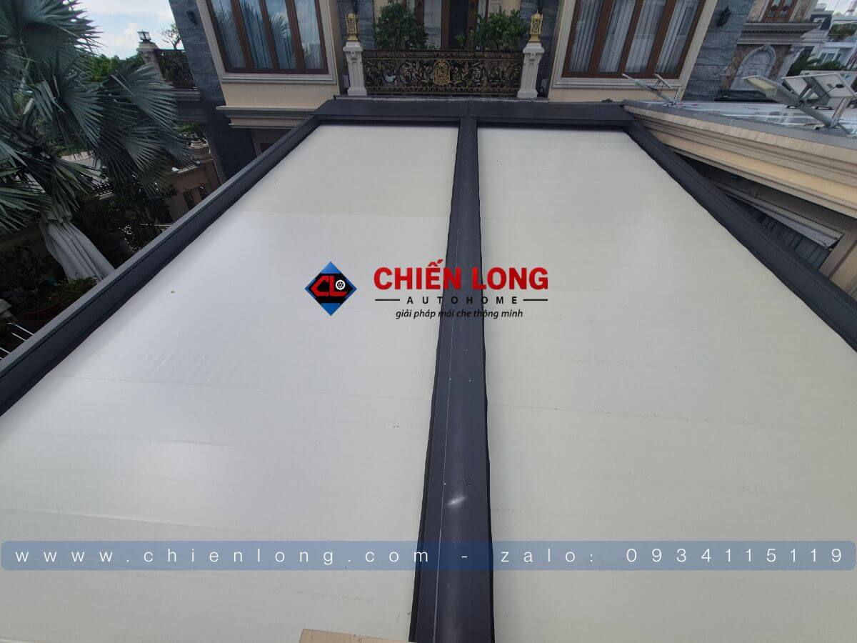 Báo giá mái xếp Pergola PVC tự động