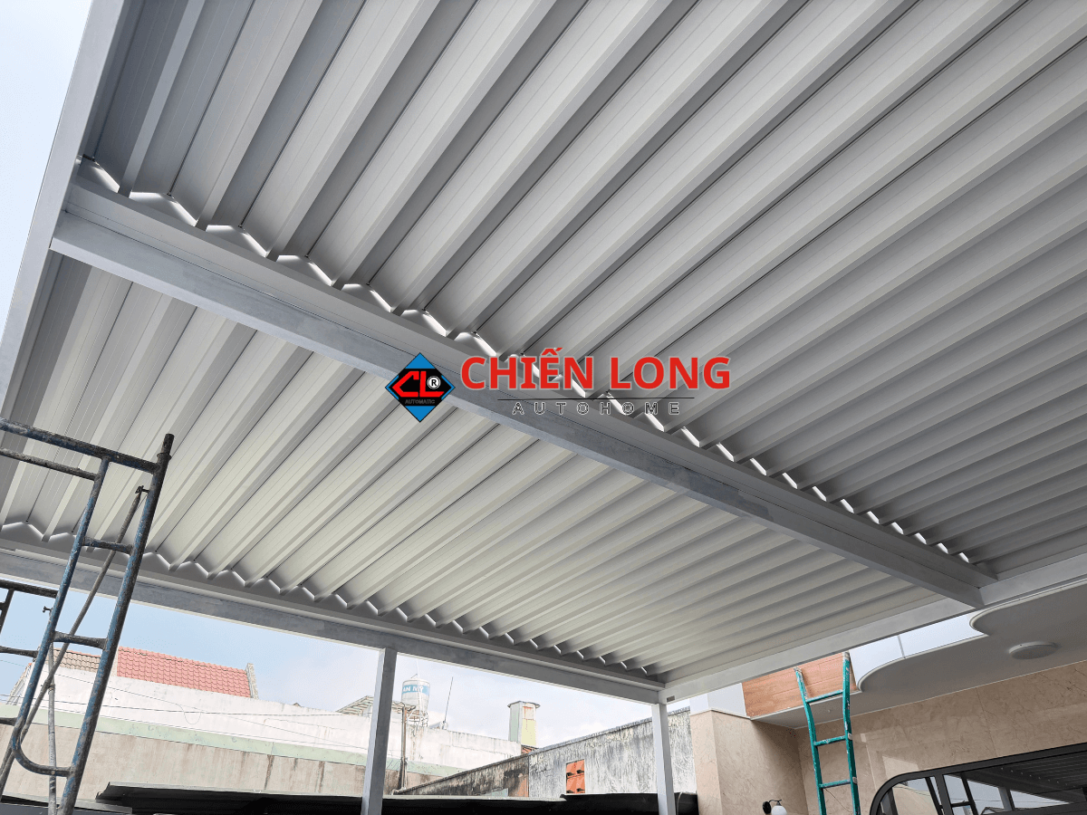 Cấu tạo thanh nhôm và ray trượt mái Ziczac tự động