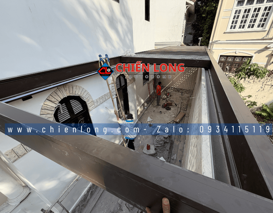 Chi tiết lá nhôm hợp kim của mái nhôm xếp trượt Ziczac tự động