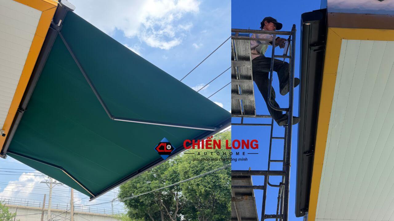 Chiến Long Autohome thi công mái hiên tự động cao cấp tại TP.HCM