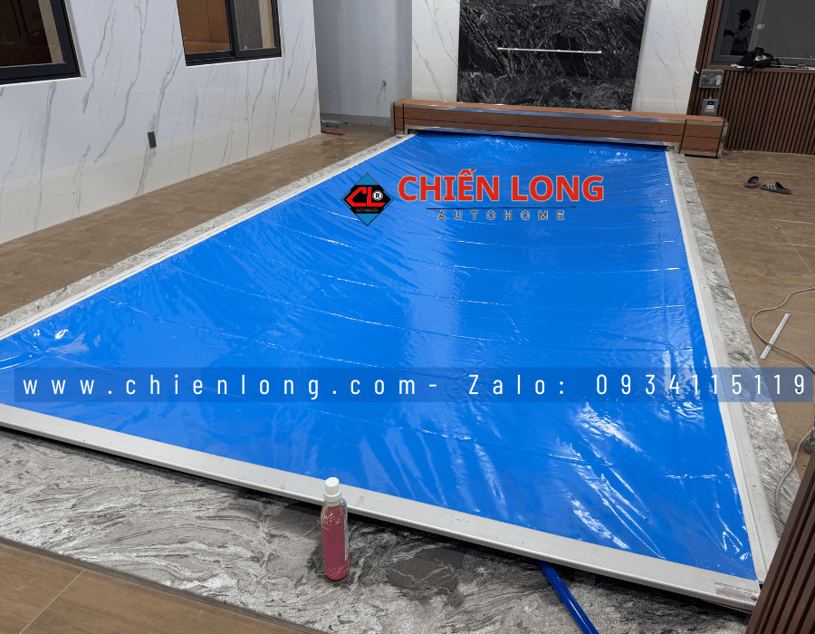 Chiến Long Autohome thi công thiết bị che hồ bơi tự động cao cấp