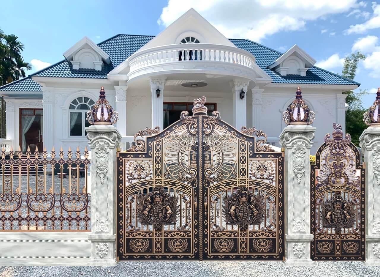 230 mẫu cửa cổng nhà biệt thự phong cách hiện đại đẹp nhất 2023