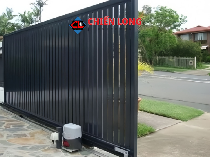Cửa cổng lùa ngang hiện đại, đẹp tinh tế