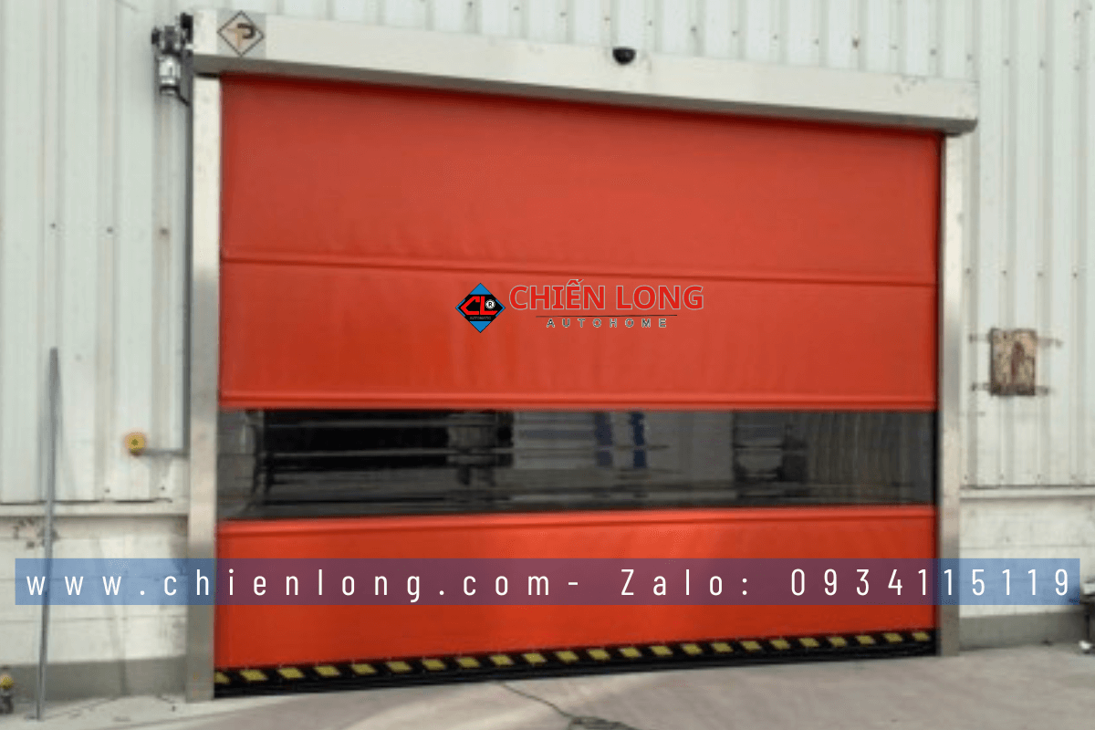 Cửa cuốn nhanh PVC cho kho đông lạnh thực phẩm