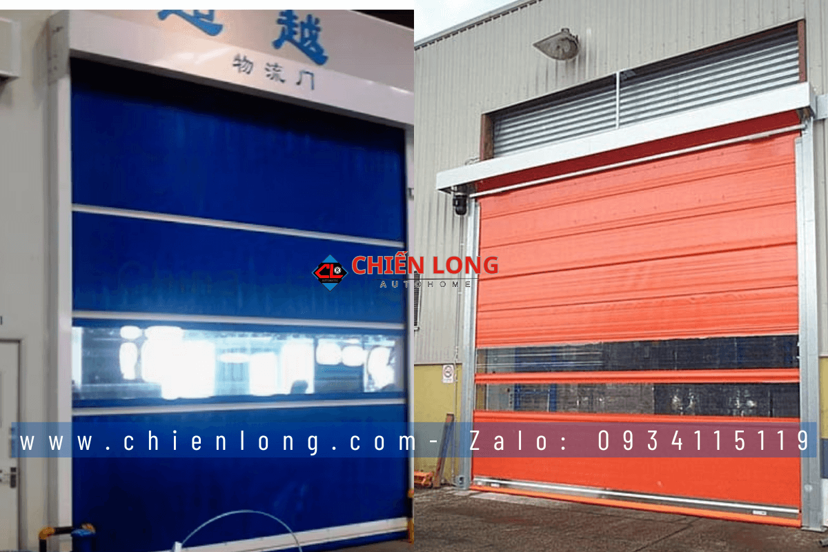 Cửa cuốn nhanh tự động cho khu công nghiệp