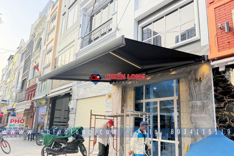 mái hiên che nắng mưa tự động DQ-A