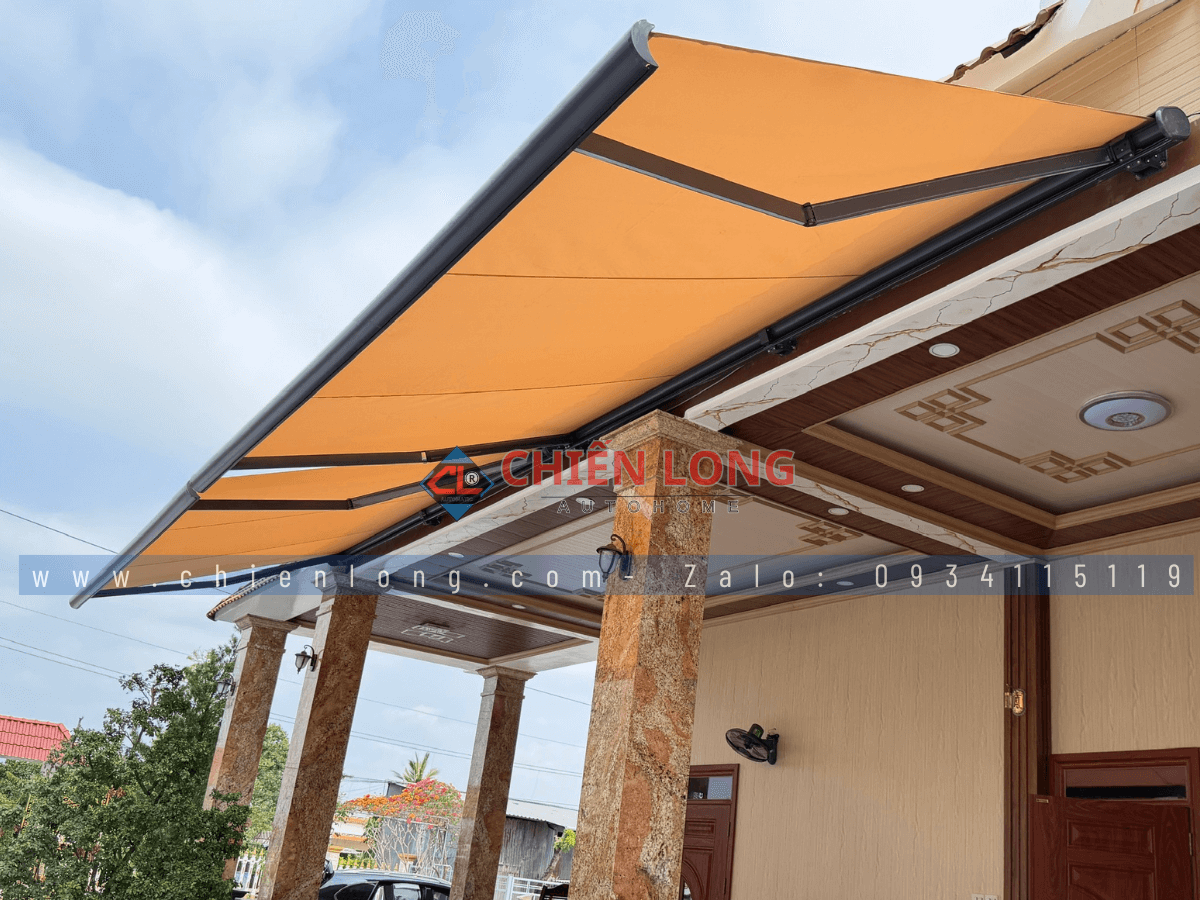 Mái hiên thông minh thu gọn tự động gọn gàng thẩm mỹ